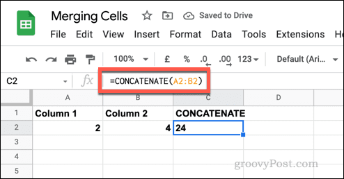 Cum să îmbinați și să dezbinați celulele în Foi de calcul Google