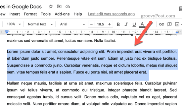 Cum să adăugați un citat bloc în Google Docs