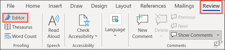 Microsoft Word에서 맞춤법 검사를 해제하는 방법