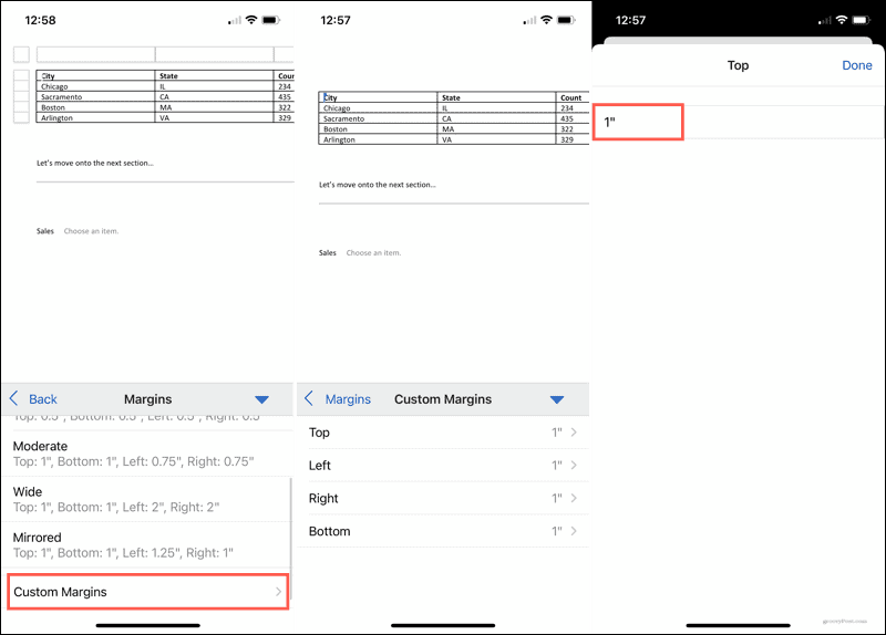 如何更改 Microsoft Word 中的邊距