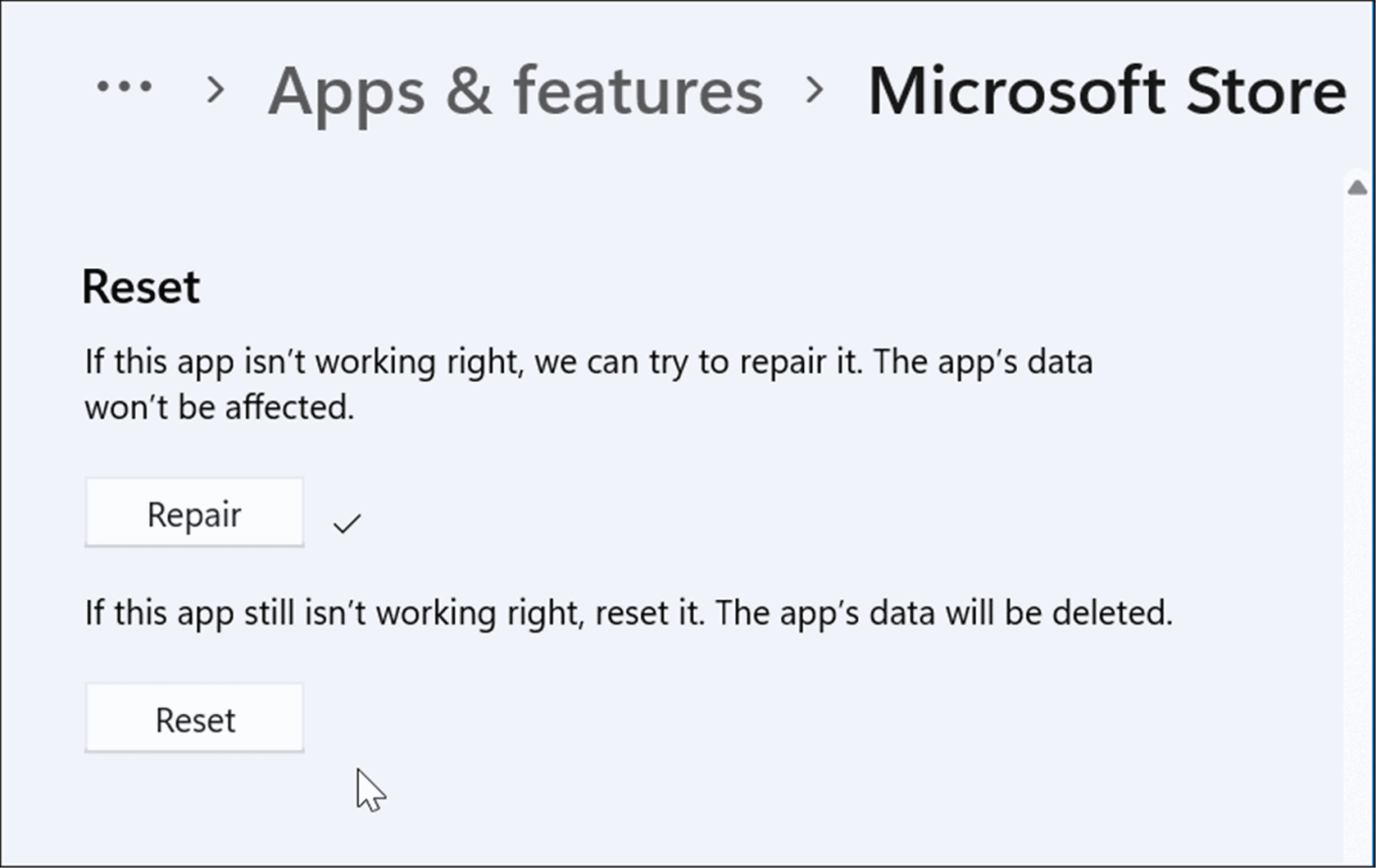 Windows 11: 8 수정 사항에서 Microsoft Store가 작동하지 않음
