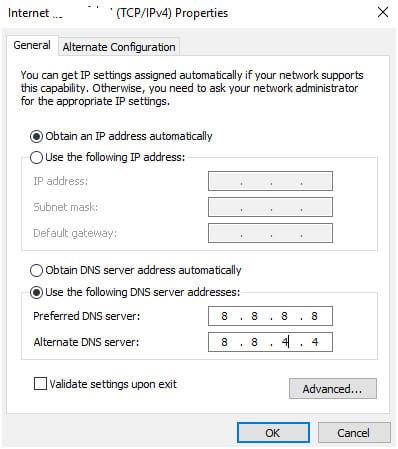 Corrigir código de erro da loja do Windows 10 0x80072ee7 [7 soluções de trabalho]