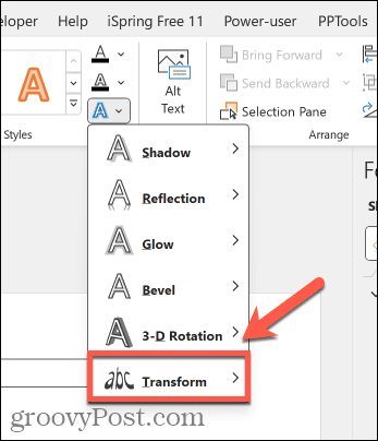 Cara Membuat Kurva Teks di PowerPoint