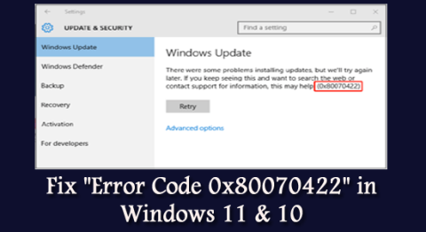 Fix “Error Code 0x80070422” in Windows 11 & 10 [2023 GUIDE]