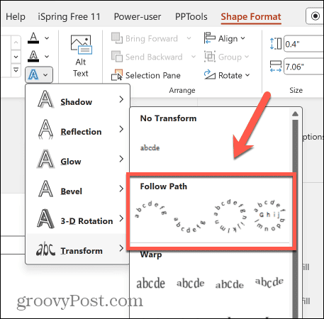 Cara Membuat Kurva Teks di PowerPoint