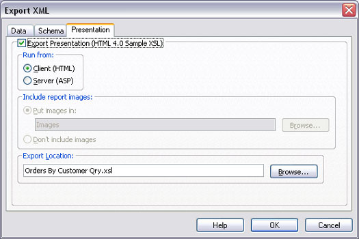 Esportazione dei dati di Access 2003 in XML