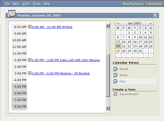 在 Microsoft CRM 中管理日曆