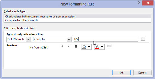 Comment créer une mise en forme conditionnelle dans Access 2013