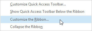 Come personalizzare la barra multifunzione di Outlook 2013