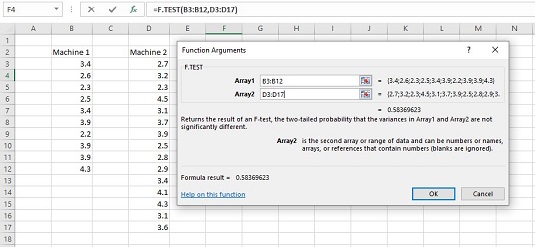 Come utilizzare la funzione F.TEST per lanalisi statistica con Excel