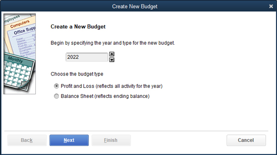 Cách thiết lập ngân sách trong QuickBooks 2021