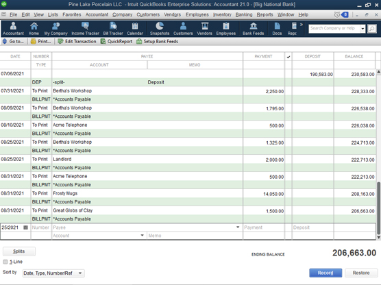 Cách viết séc từ QuickBooks 2021