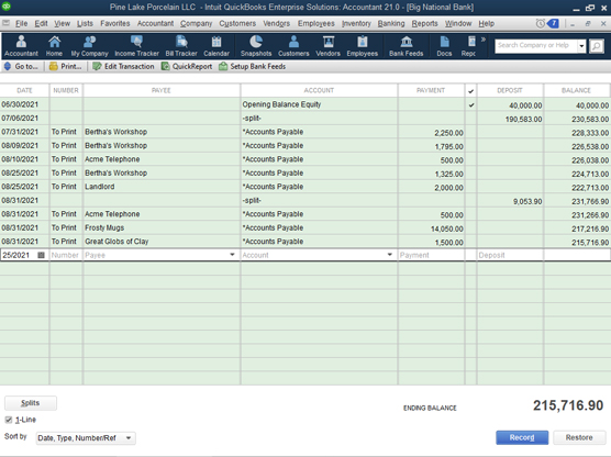 Cách viết séc từ QuickBooks 2021