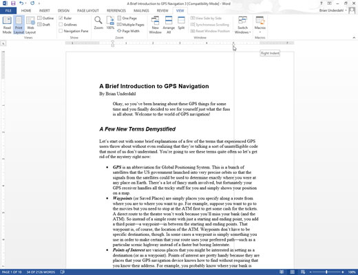 Come regolare i margini del paragrafo sinistro e destro in Word