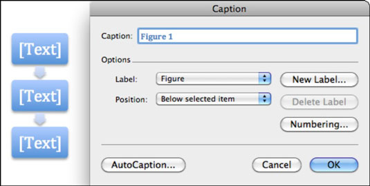 Crear una tabla de figuras en Word 2011 para Mac