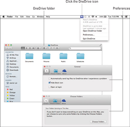如何在 OneDrive 和 iPad 或 Mac 之間同步文件