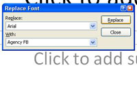 So suchen und ersetzen Sie Schriftarten in einer PowerPoint 2007-Präsentation