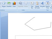 วิธีการวาดรูปหลายเหลี่ยมหรือรูปทรงอิสระบนสไลด์ PowerPoint 2007 ของคุณ