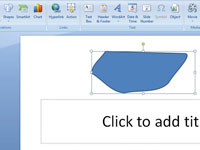 كيفية رسم أشكال مضلعة أو حرة على شرائح PowerPoint 2007