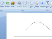 PowerPoint 2007 슬라이드에 곡선을 그리는 방법