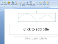 PowerPoint 2007 슬라이드에 곡선을 그리는 방법