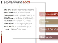 スライド上でPowerPoint2007オブジェクトを移動する方法