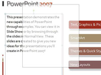 슬라이드에서 PowerPoint 2007 개체를 이동하는 방법