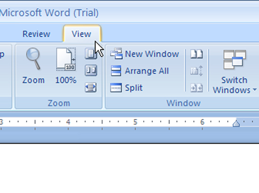 Comment utiliser la vue Plan dans Word 2007