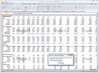 Regolazione delle interruzioni di pagina in Excel 2007