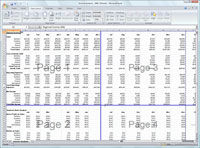 Regolazione delle interruzioni di pagina in Excel 2007