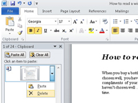 Come utilizzare gli appunti di Word 2010