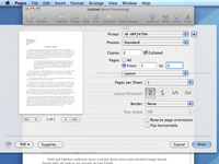 Como imprimir um documento do Mac Snow Leopard Pages