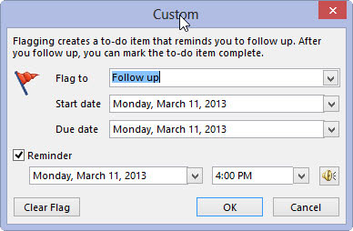 วิธีตั้งค่าสถานะผู้ติดต่อใน Outlook 2013