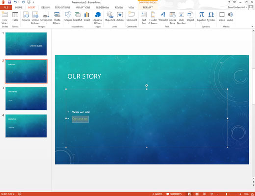 Como criar um hiperlink para outro slide do PowerPoint 2013