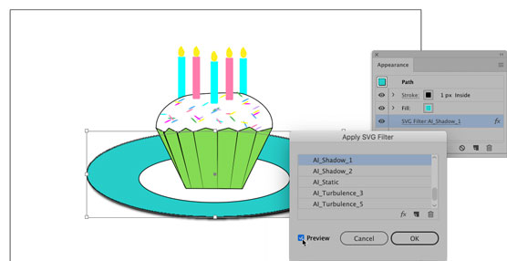 Cách áp dụng Bộ lọc SVG trong Illustrator CC