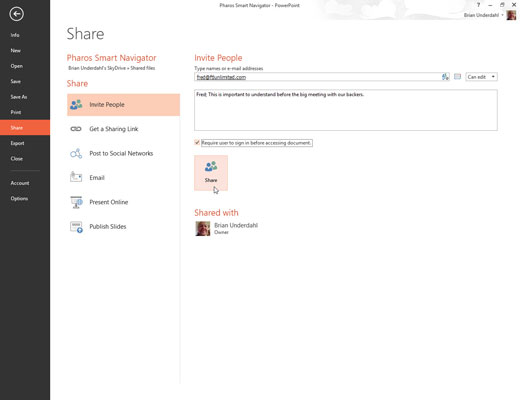 Come condividere una presentazione di PowerPoint 2013 con altri utenti