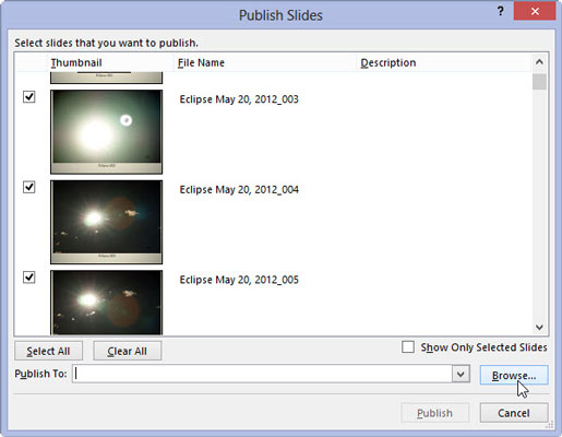 スライドライブラリにPowerPoint2013スライドを保存する方法