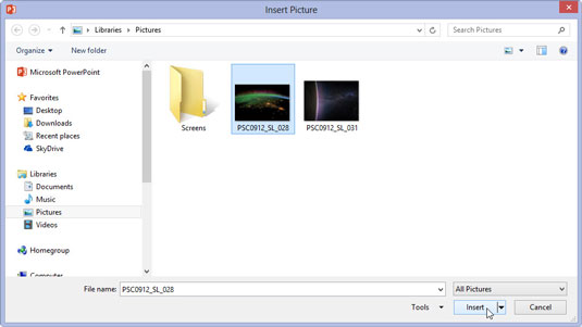 PowerPoint2013で写真を圧縮する方法