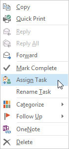 Come assegnare attività in Outlook 2013