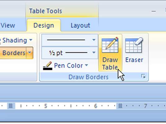 Come unire e dividere le celle della tabella in Word 2007