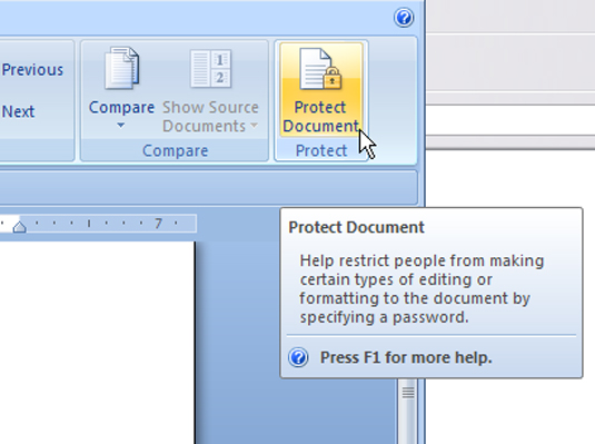 Come proteggere un documento di Word 2007