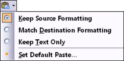 Come utilizzare le opzioni Incolla e Incolla speciale in Word 2007