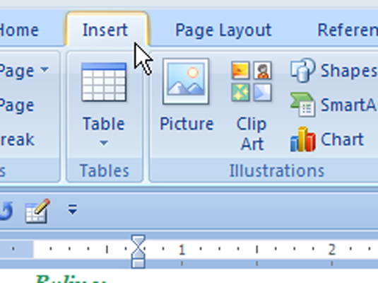 Come navigare nella barra multifunzione di Word 2007