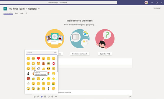 Gửi nhiều hơn văn bản khi trò chuyện trong Microsoft Teams