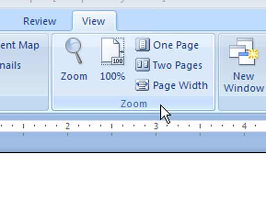 Cómo ajustar el zoom en Word 2007