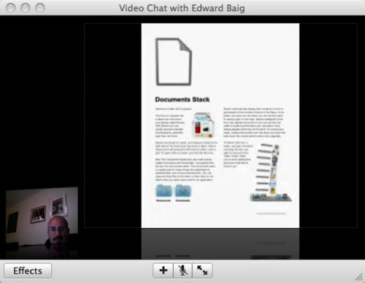 Mac의 iChat Theater를 사용하여 파일을 공유하는 방법