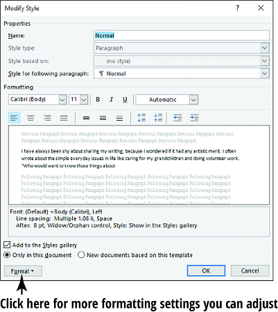 Come applicare stili e set di stili in Word 2019