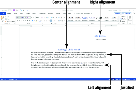 Cómo alinear y sangrar párrafos en Word 2019