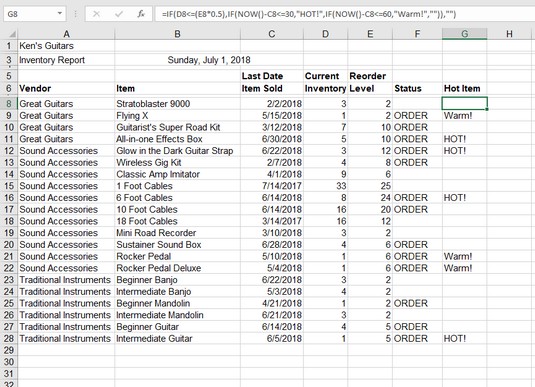 Sử dụng hàm IF trong Excel: Kiểm tra trên một điều kiện