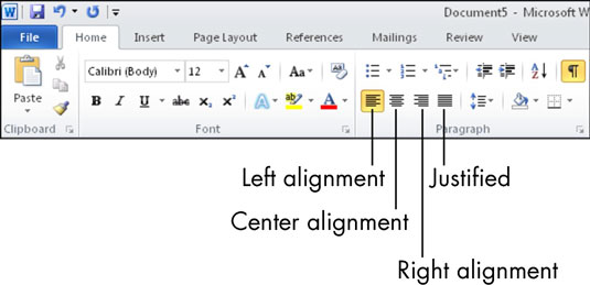 노인용: Microsoft Word에서 텍스트를 정렬하는 방법